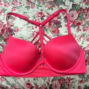 Victoria's Secret Pink Strappy Bra with Cage Design